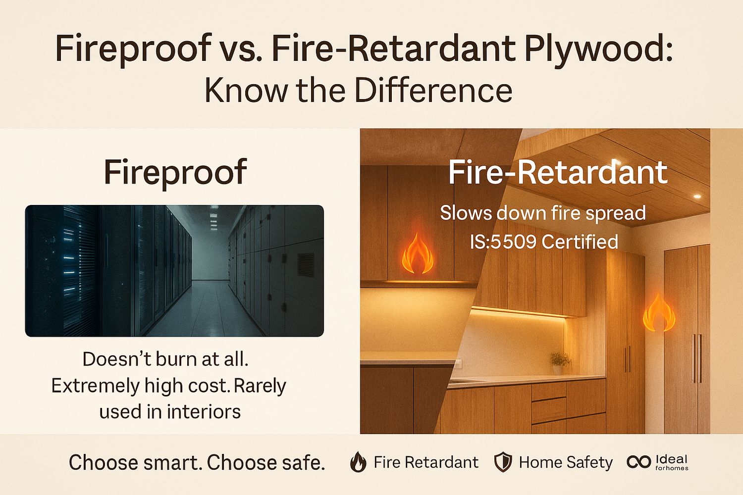 Fireproof vs. Fire-Retardant Plywood: Know the Difference