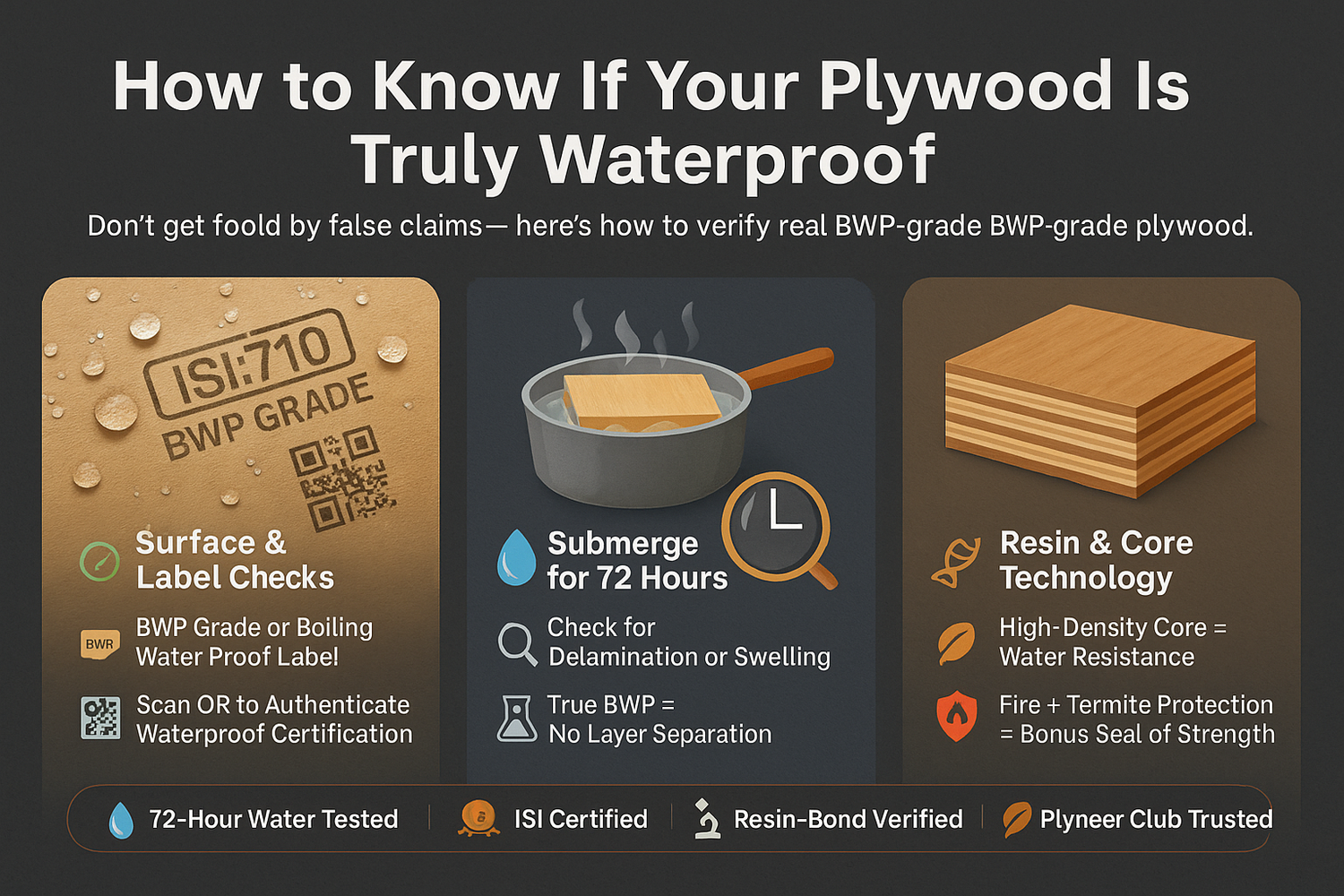 How to Know If Your Plywood Is Truly Waterproof