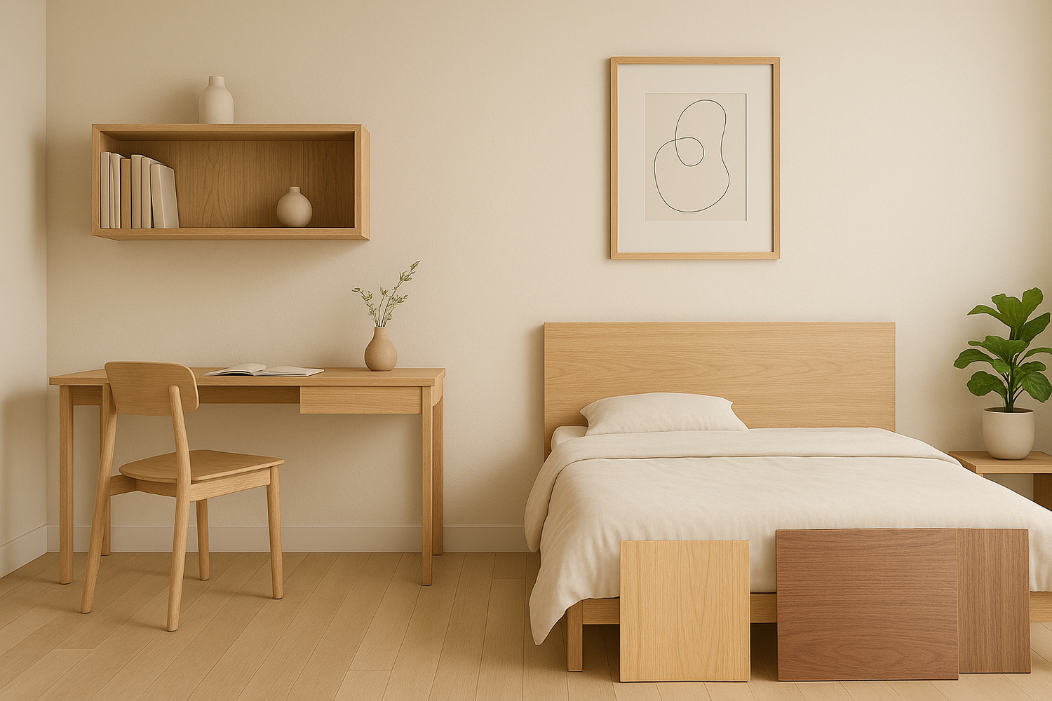 Minimalist Home Designs Using Natural Veneer Plywood