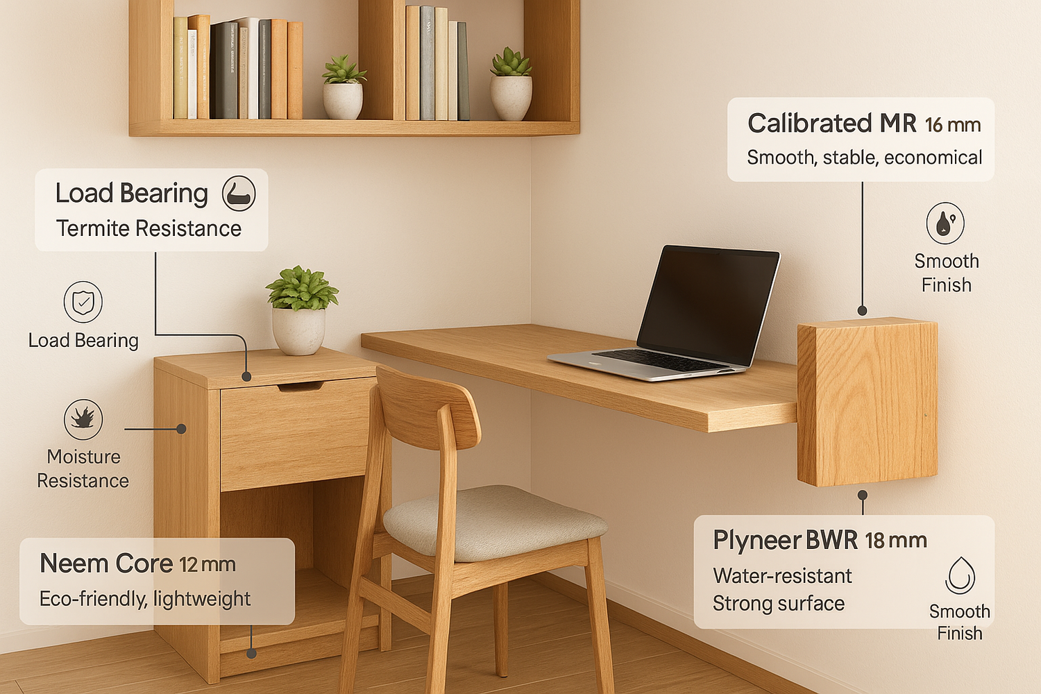 Best Plywood for Study Tables & Bookshelves