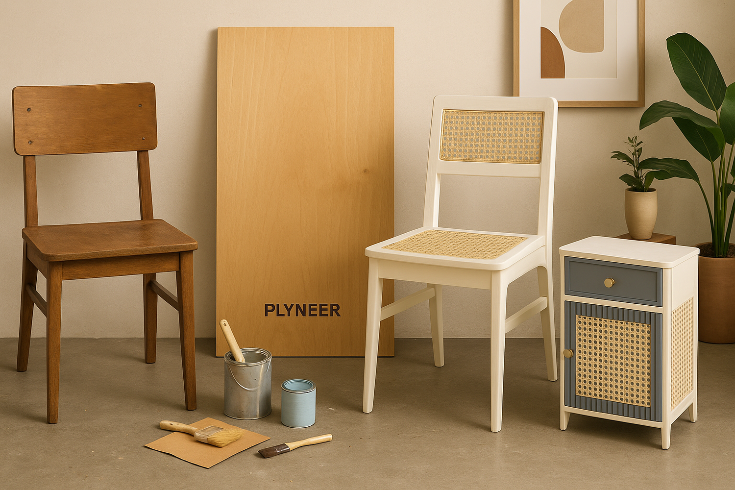 Upcycling Old Plywood Furniture into Statement Pieces