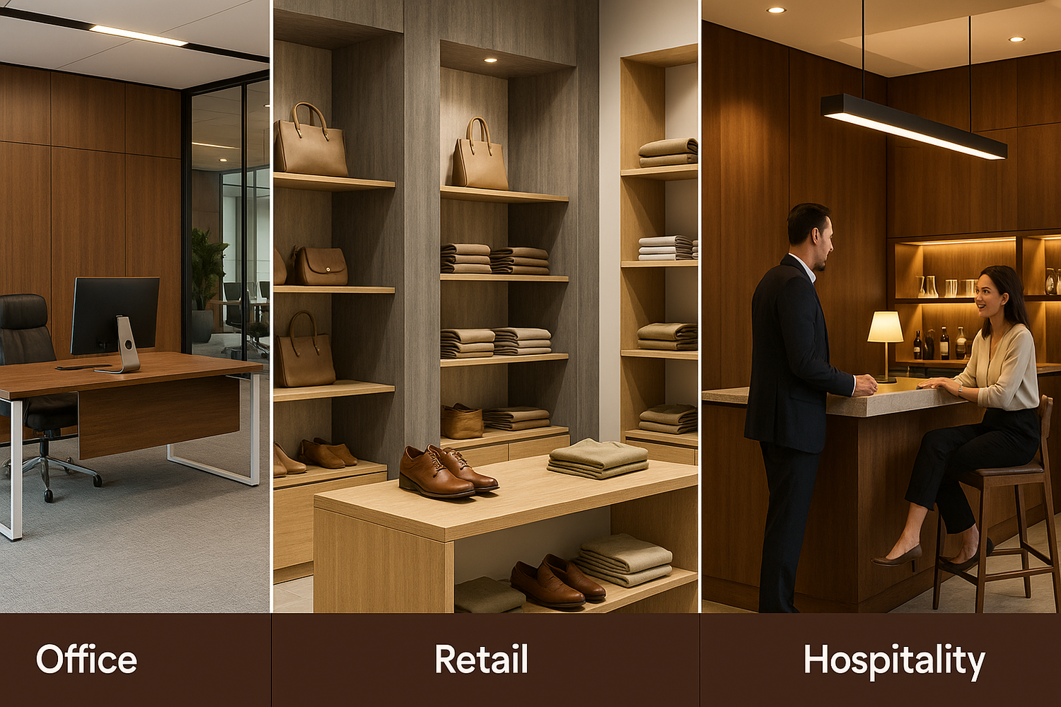 Plyneer Laminates for Commercial Spaces: Offices, Retail & Hospitality
