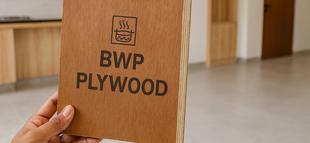 Sample BWP plywood used in modular home interiors in India