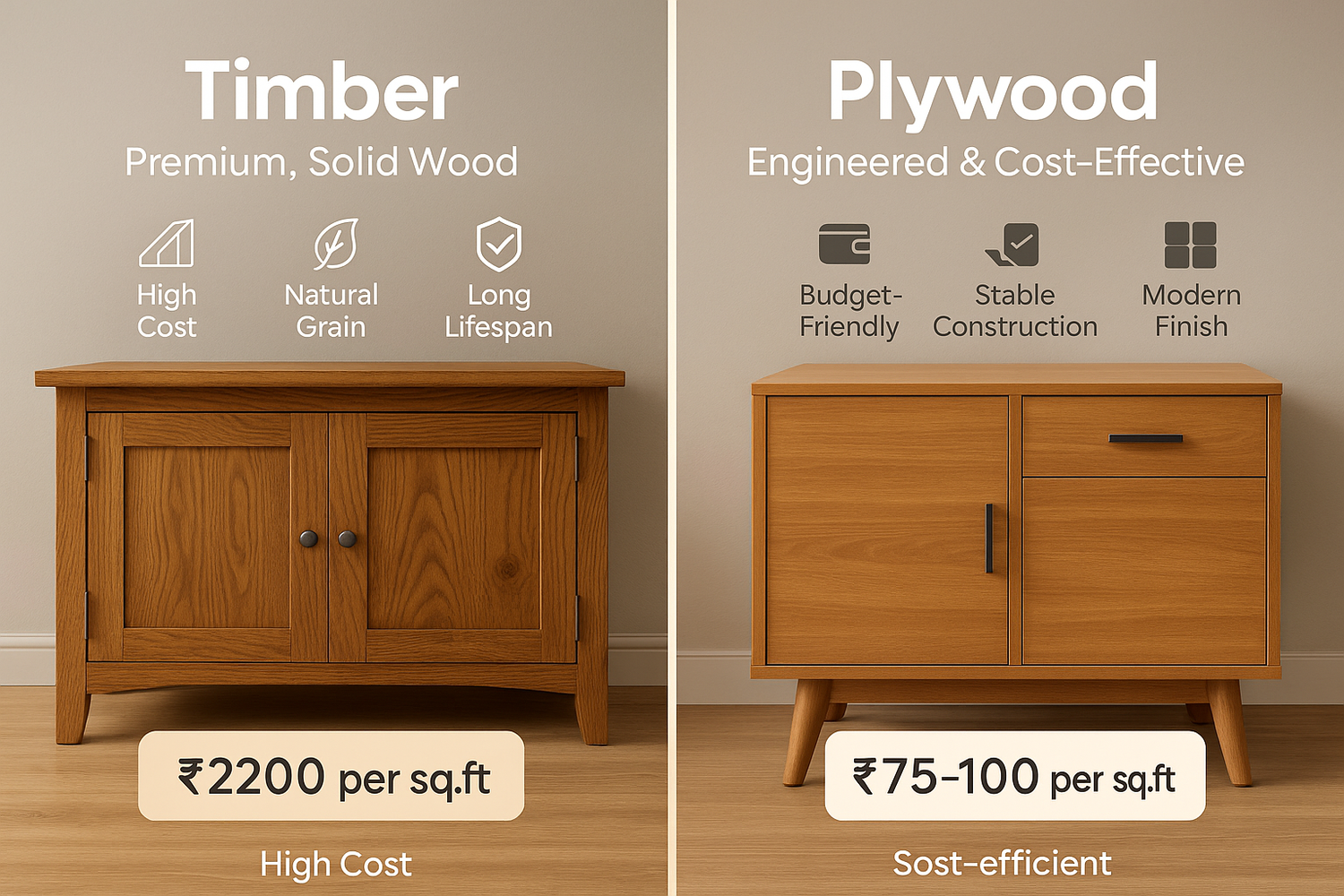 Timber Wood vs. Plywood – Which One’s More Affordable?