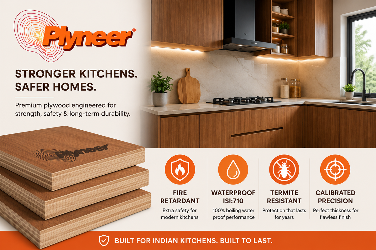 Best Plywood for Kitchen Cabinets & Countertops in India