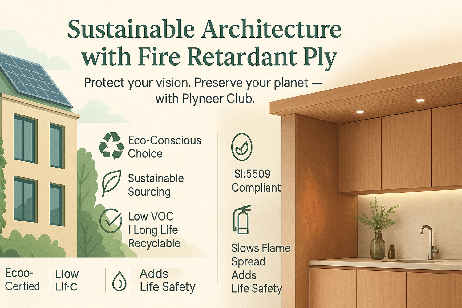 Sustainable Architecture with Fire Retardant Ply