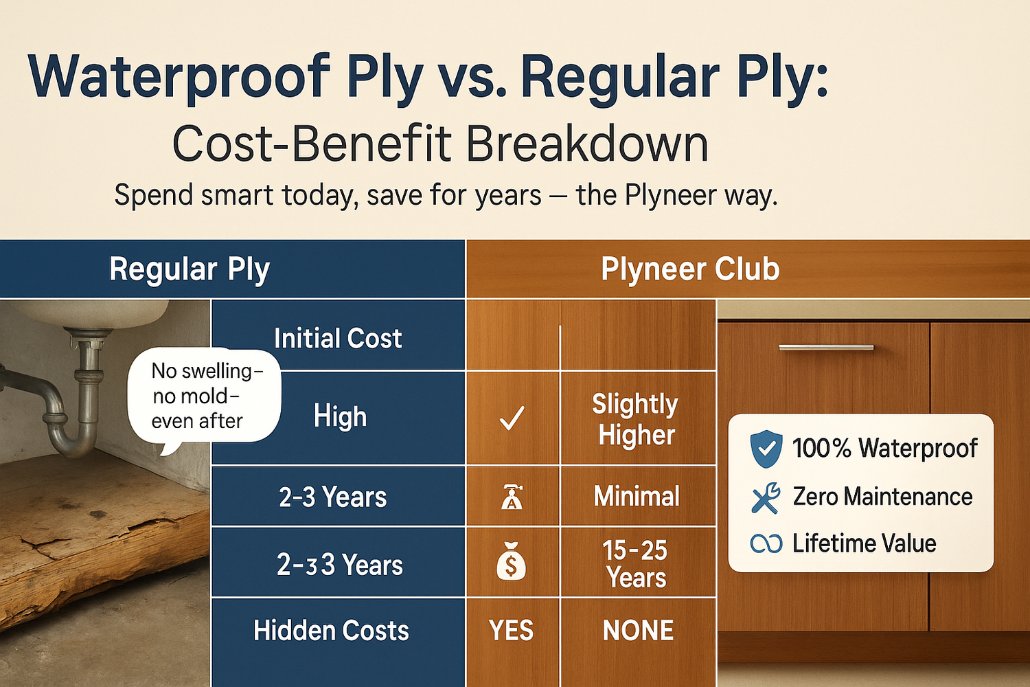 Waterproof Ply vs. Regular Ply: Cost-Benefit Breakdown