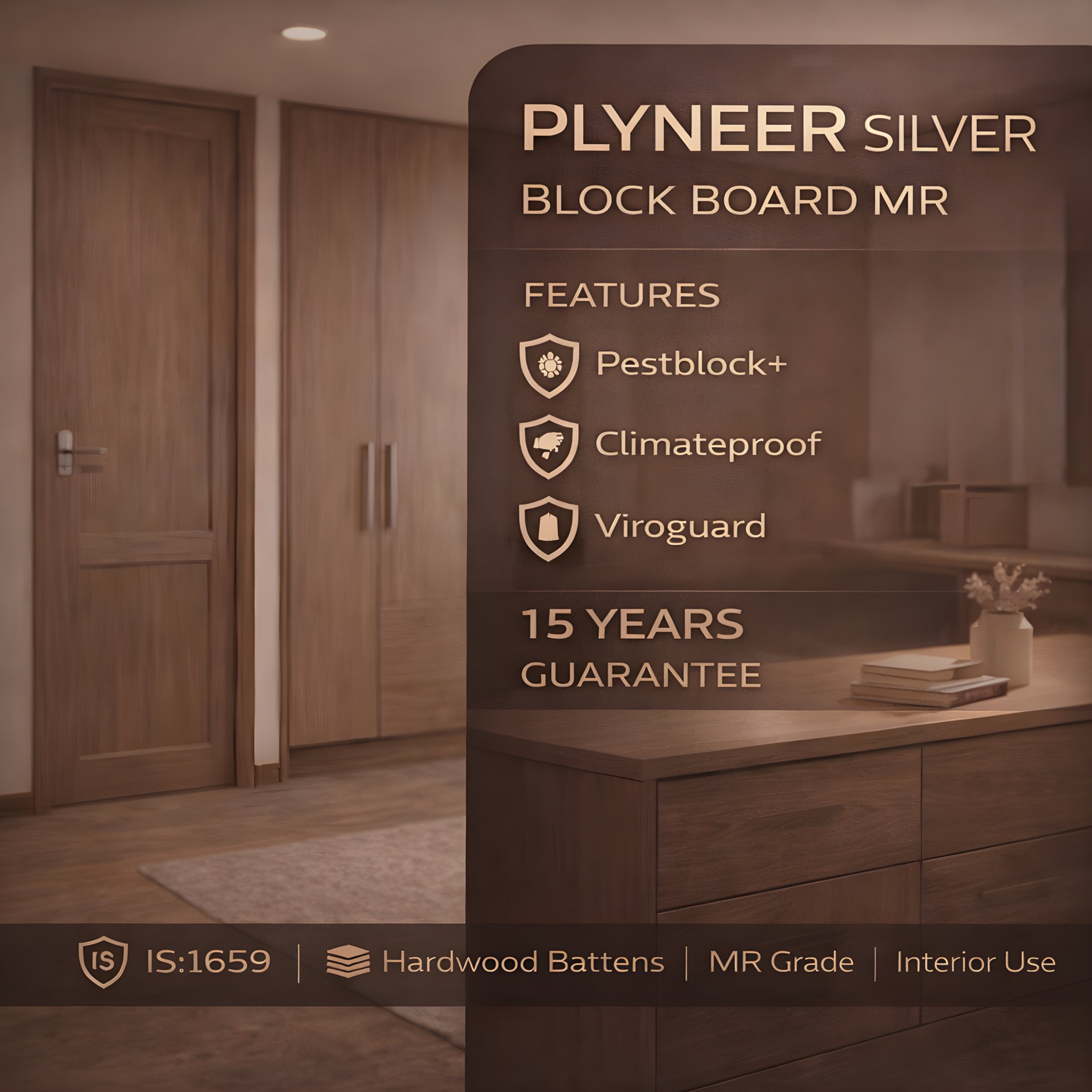 Silver Blockboard MR