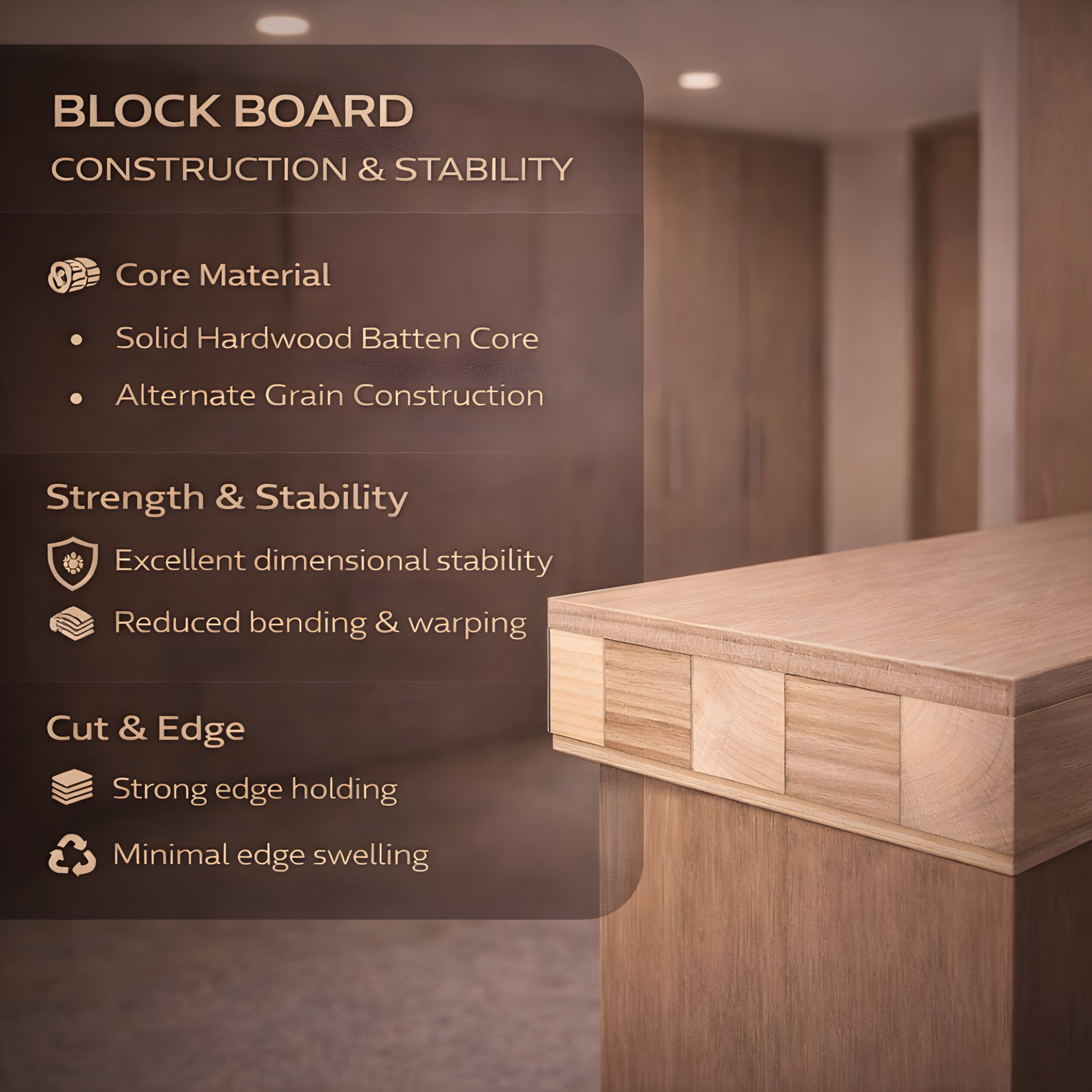 Silver Blockboard MR