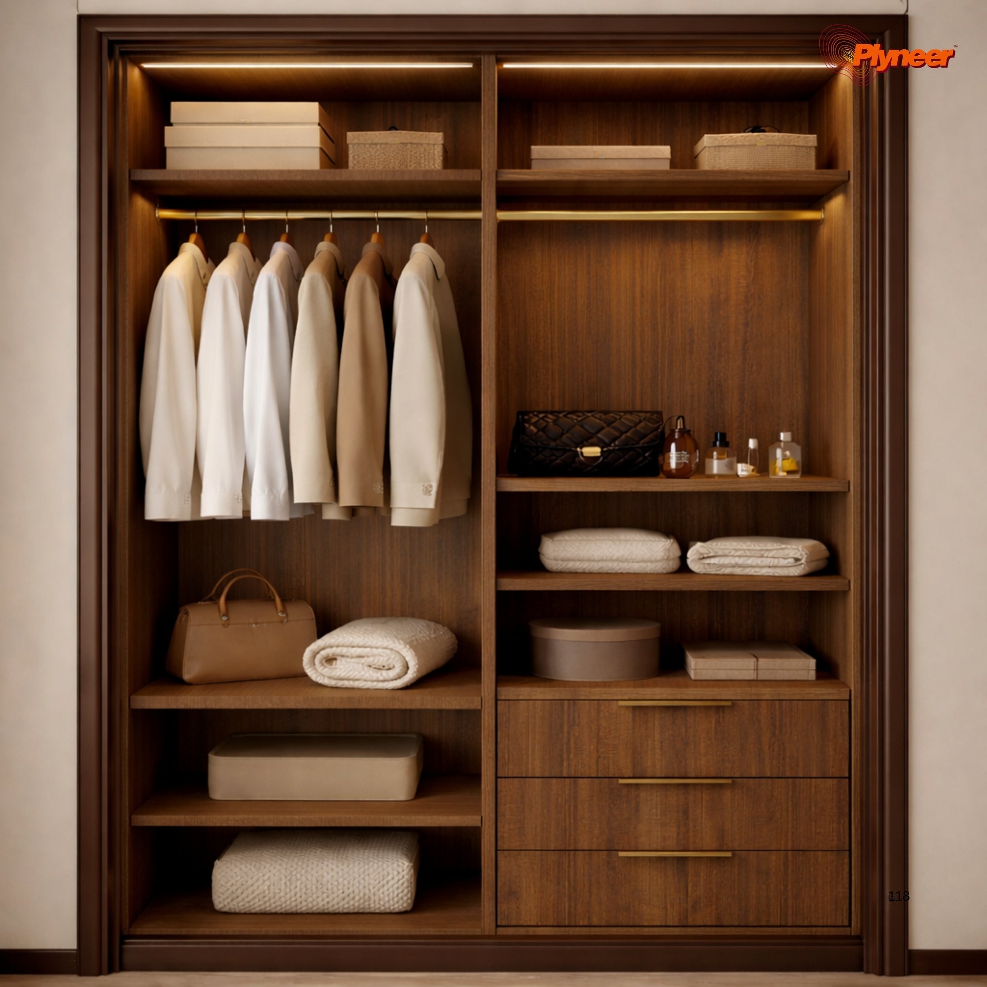 Plyneers Wood Laminate 2649 SF Pine Walnut