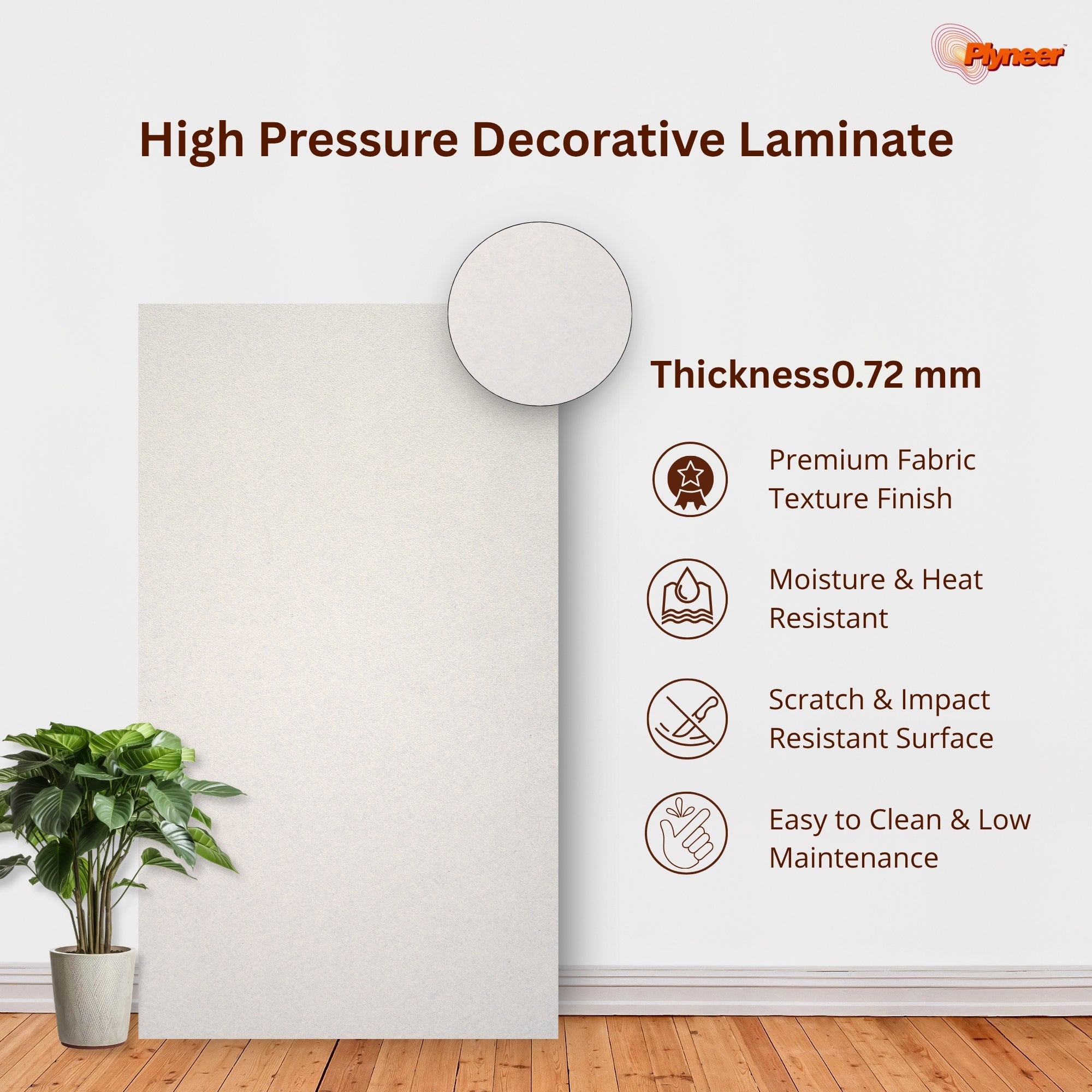 प्लायनियर्स ऑफ व्हाइट लैमिनेट 1909 एसएफ/एमएफ फ्रॉस्टी व्हाइट