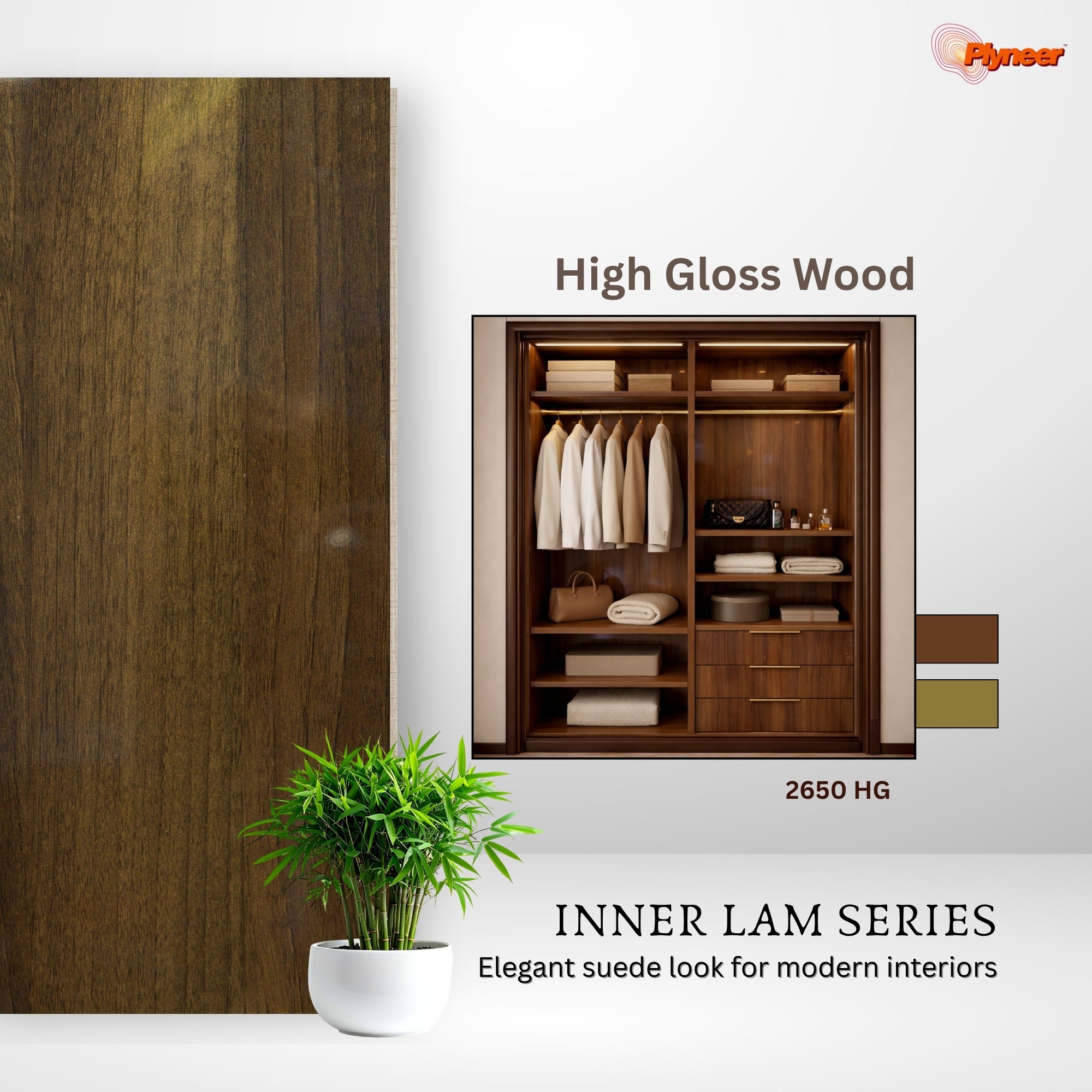 Plyneers Wood Laminate 2650 HG TYROL WALNUT