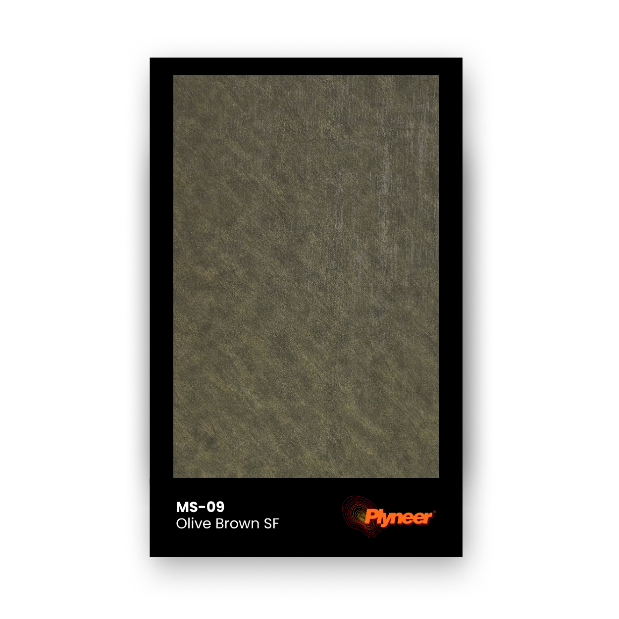 WV-110 olive brown sf laminate sample with matte surface by Plyneer.