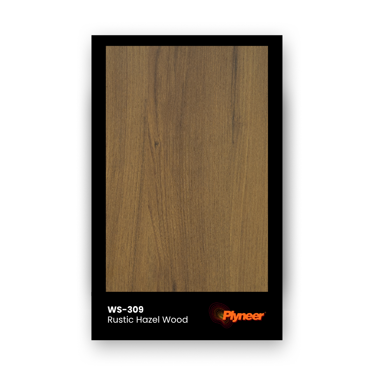 Plyneer WS-309 laminate in rustic hazel woodgrain with natural warm texture.
