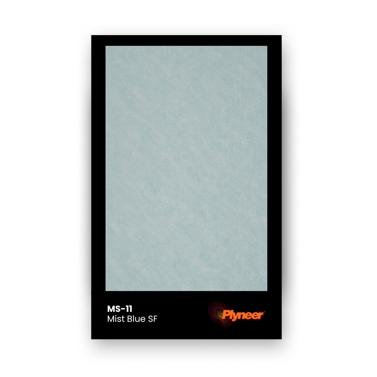WV-113 mist blue sf laminate sample with matte surface by Plyneer.