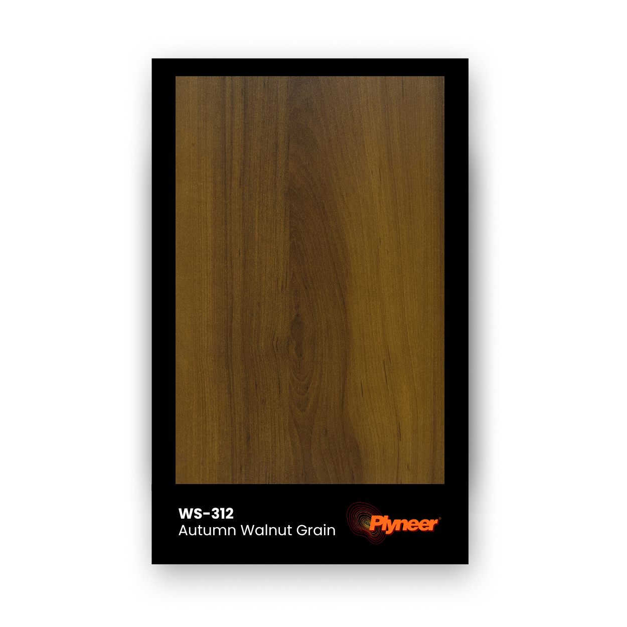 Plyneer WS-312 walnut laminate with warm brown woodgrain texture.