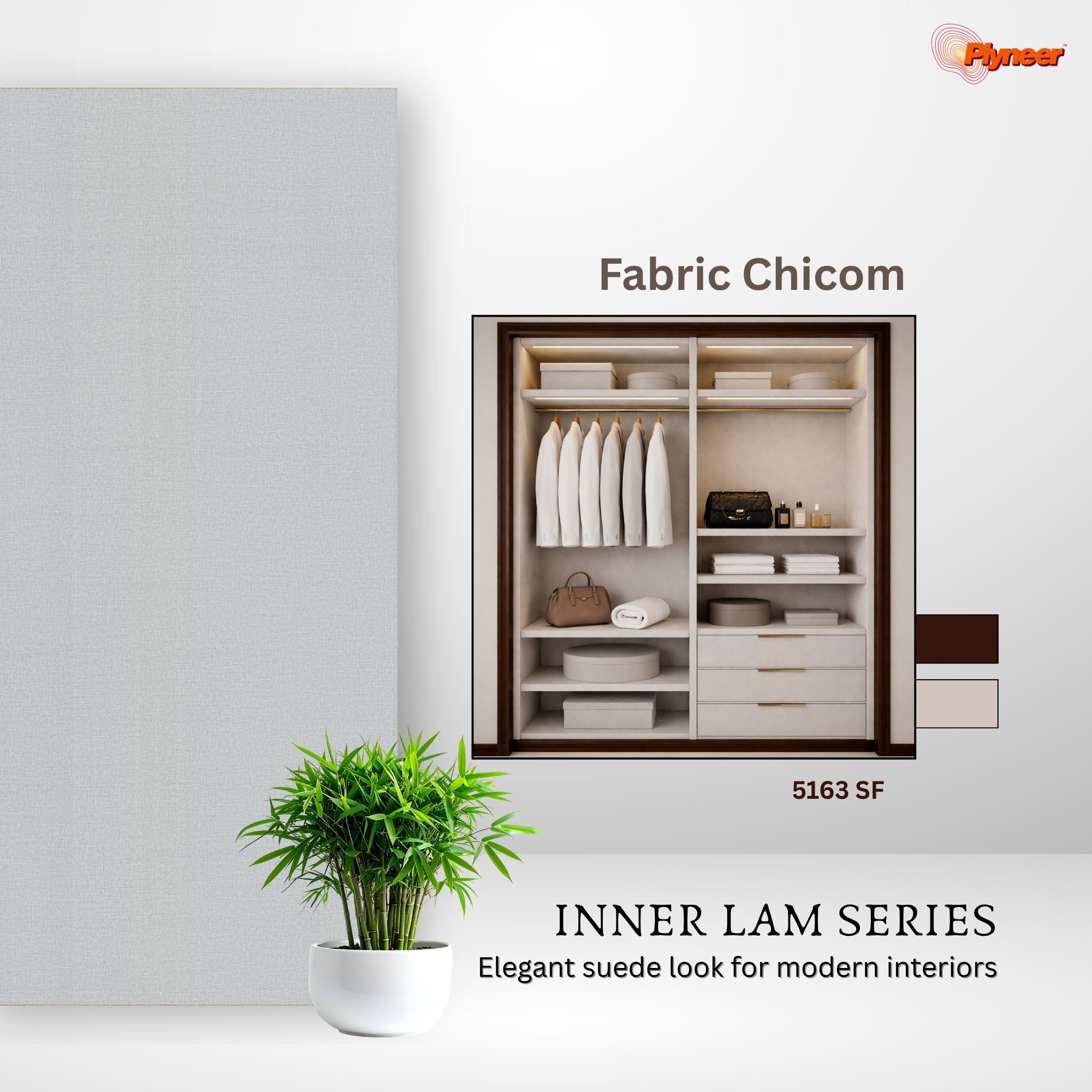 Plyneer Fabric Laminate 5163 SF Textura – Stylish & Durable Textured Finish