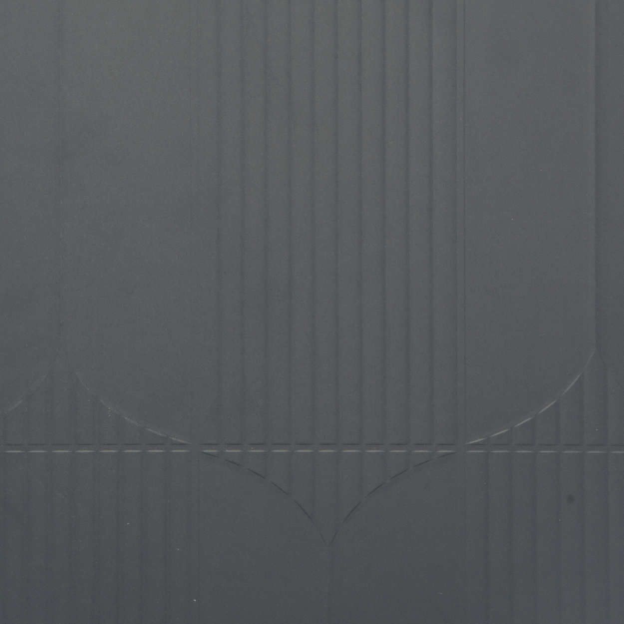 Plyneer EL-1012 charcoal laminate with embossed arch and vertical groove texture from Elite Lite series.