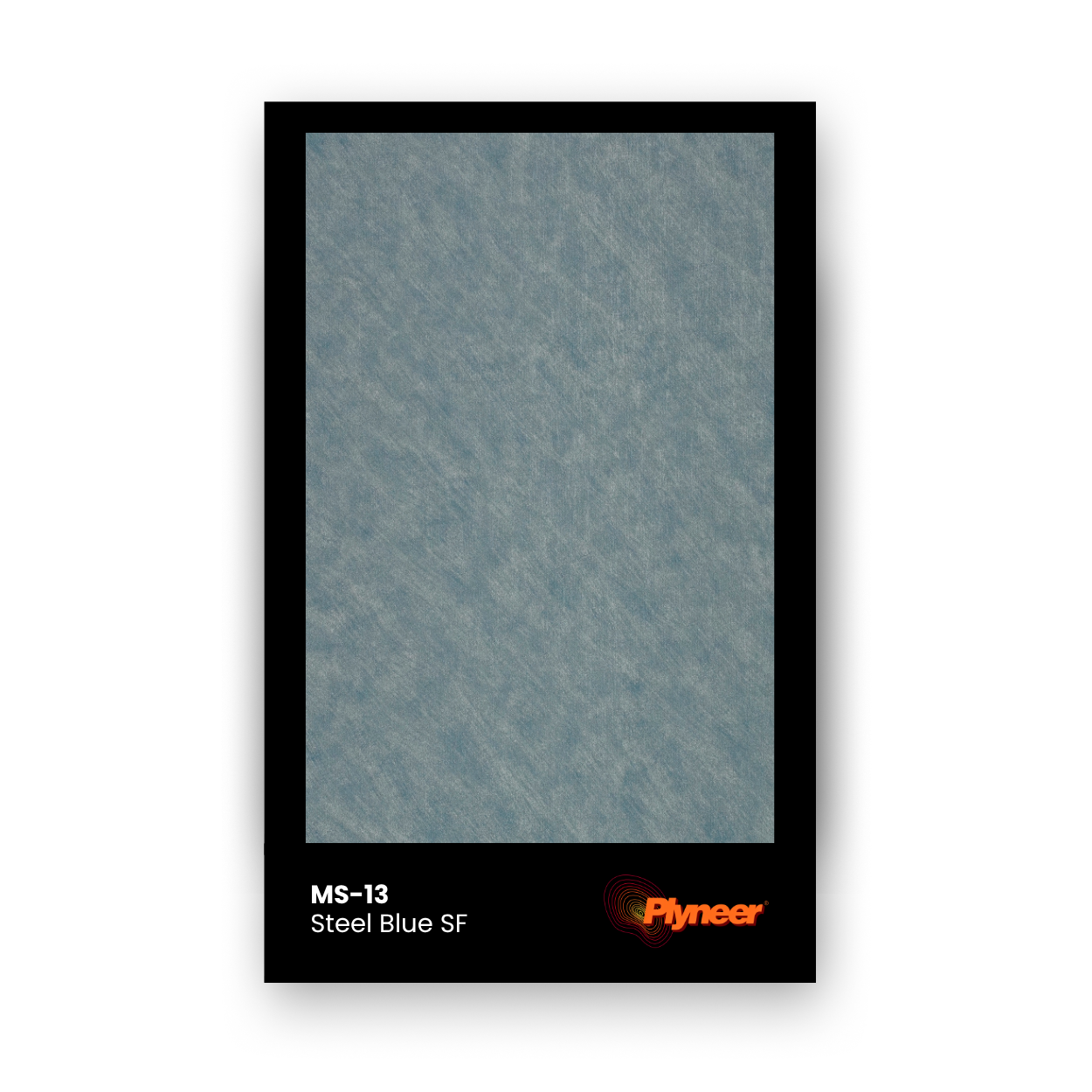 WV-115 steel blue smooth finish laminate sample with matte surface by Plyneer