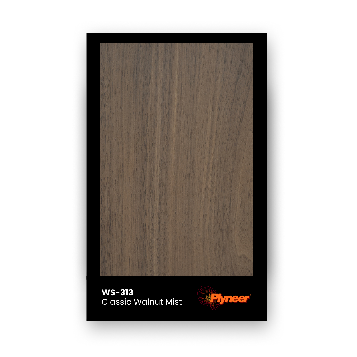 Plyneer WS-313 walnut laminate with soft brown woodgrain texture.