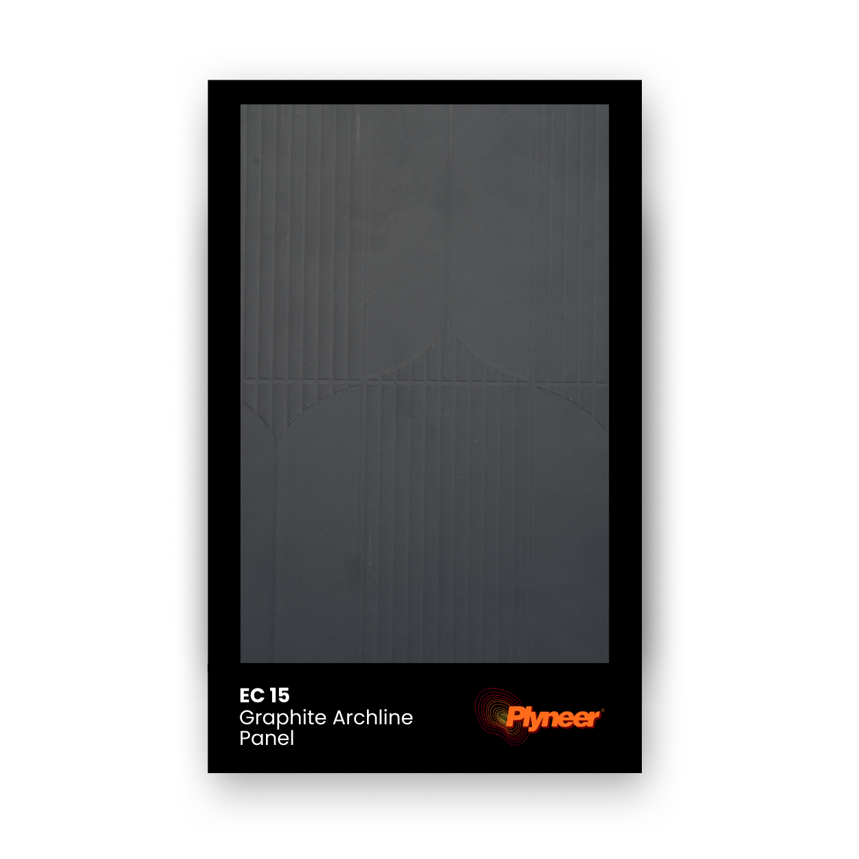 Graphite Archline Charcoal Grey textured wall panel EC15
