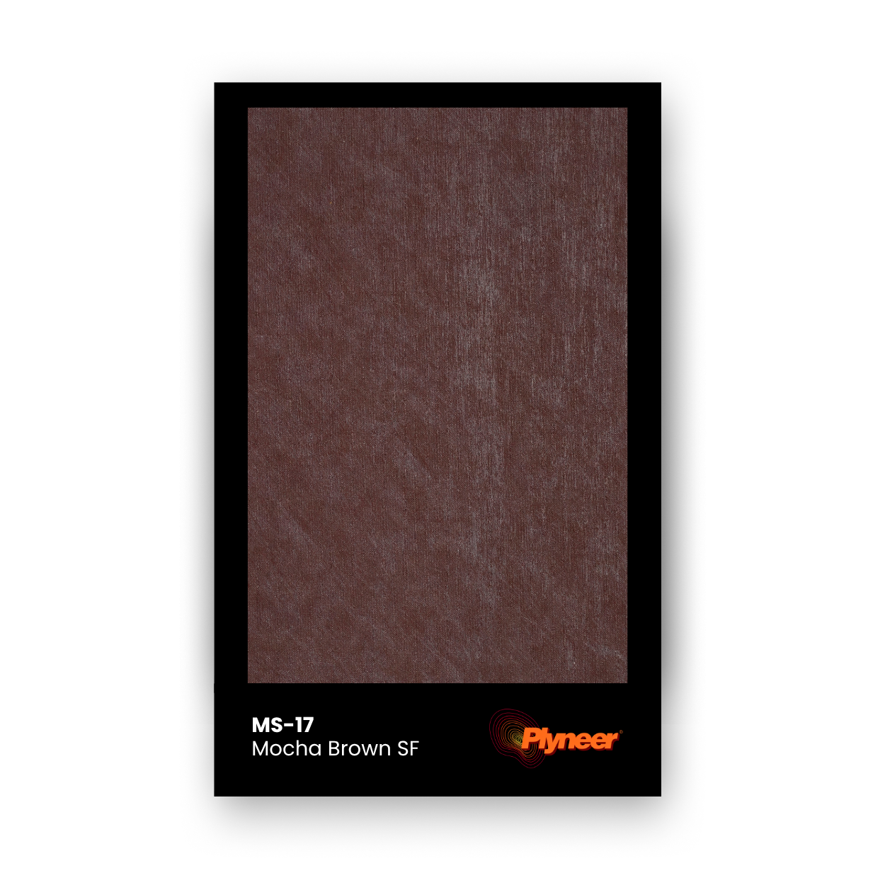 WV-120 mocha brown smooth finish laminate sample with matte surface by Plyneer.