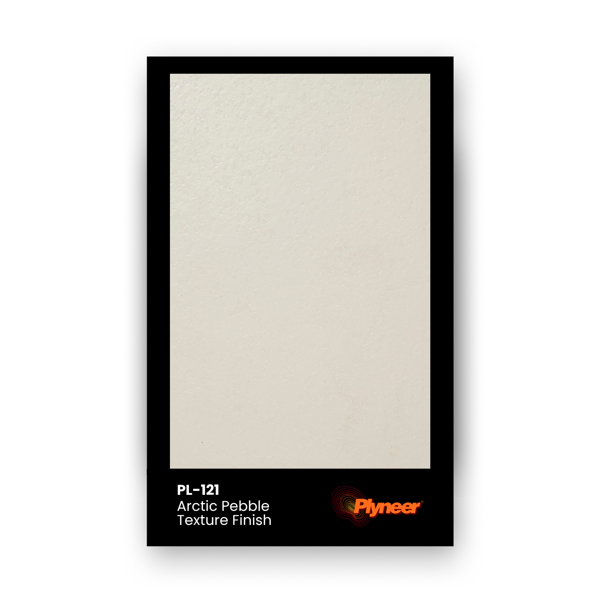 PL-121 white laminate with subtle pebble texture and light matte sheen by Plyneer.