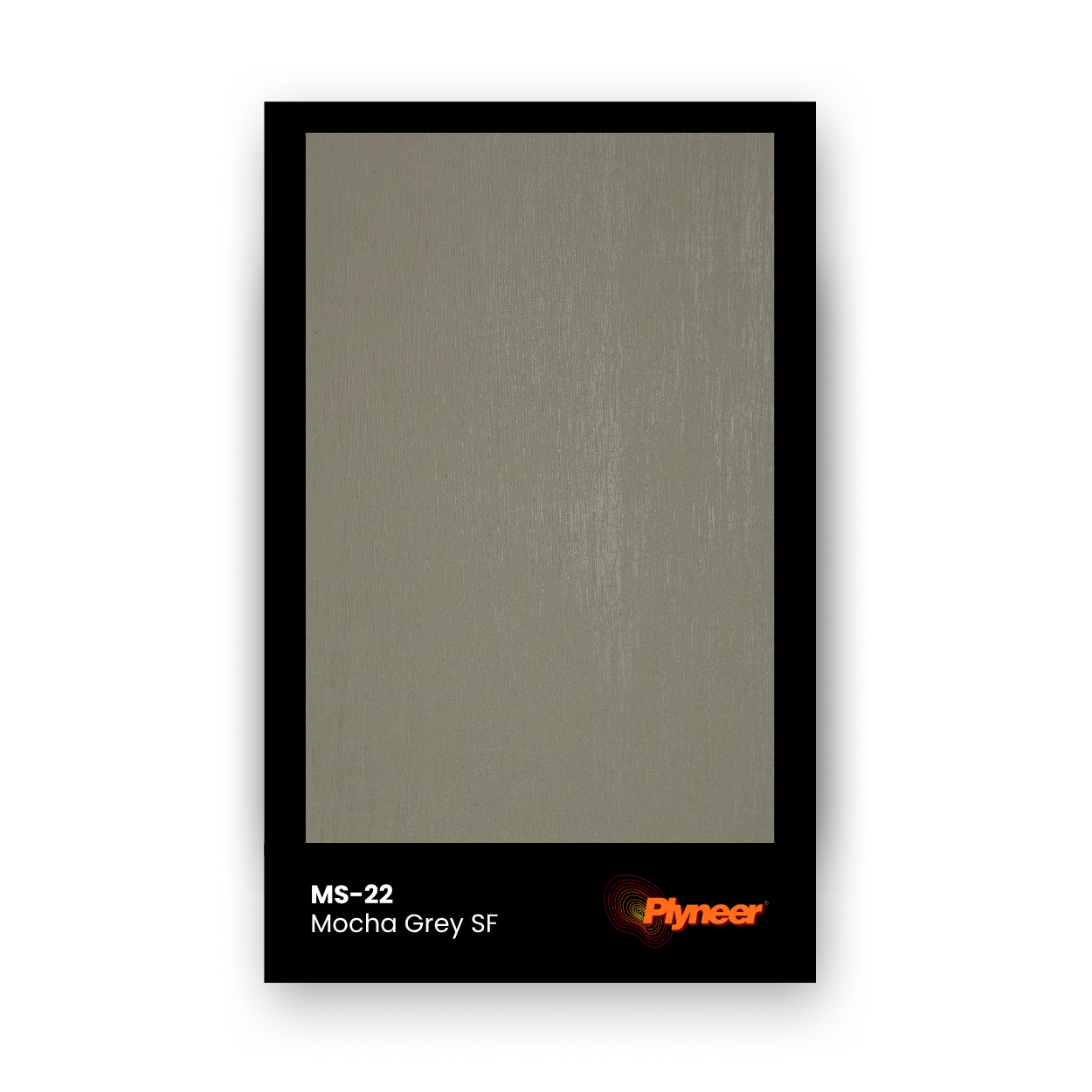 WV-125 mocha grey smooth finish laminate sample with matte surface by Plyneer.