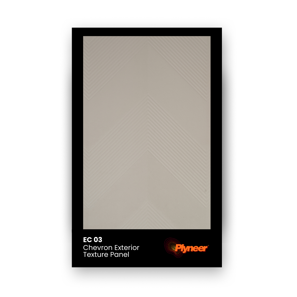 Exterior Craft ES 03 ivory chevron textured exterior panel for facades and outdoor cladding