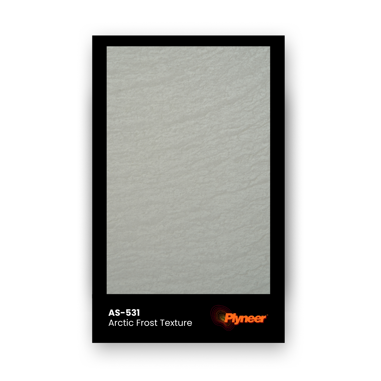 AS-531 white laminate with soft stone ripple texture in matte finish.