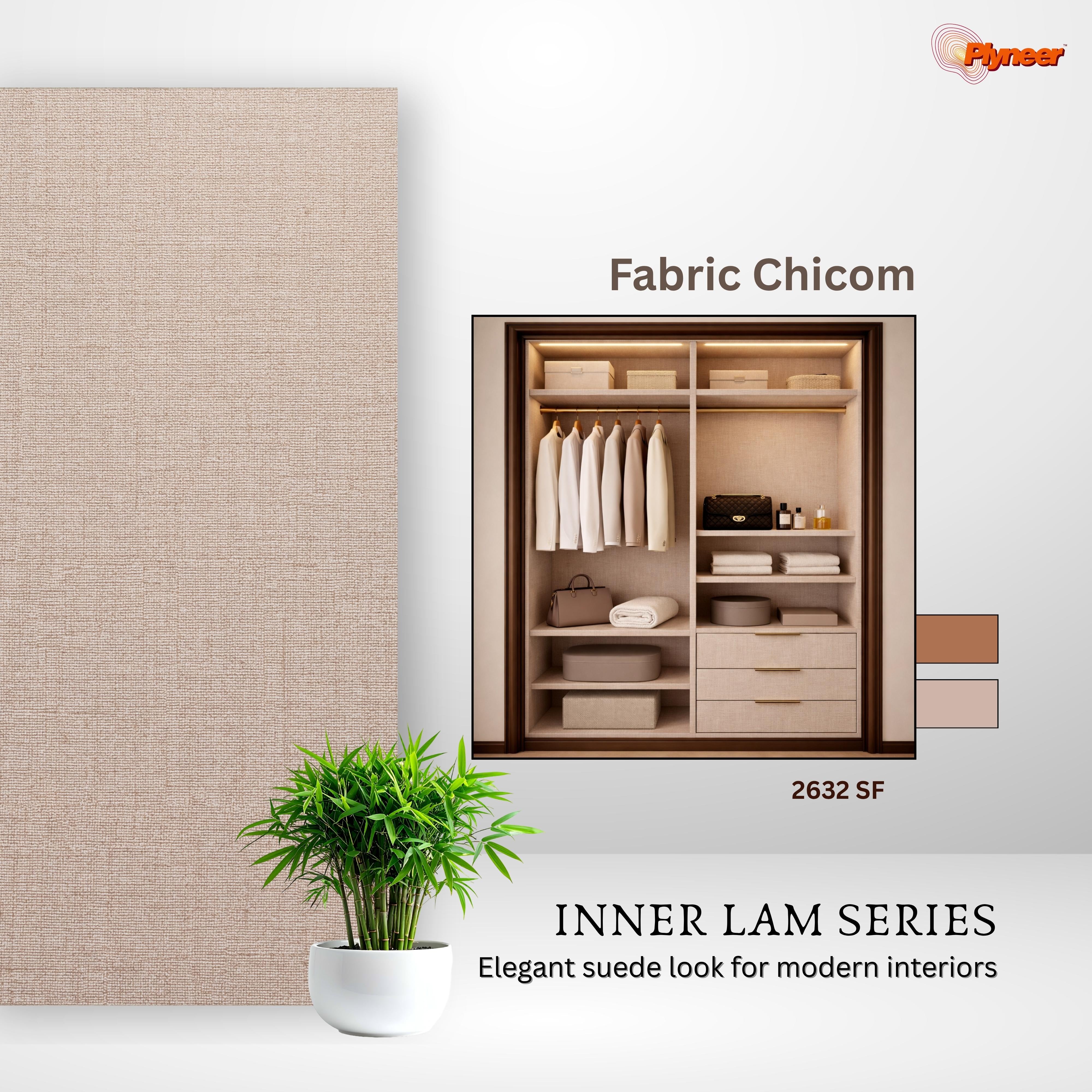 Plyneers Fabric Laminate 2632 SF LINEN FABRIC