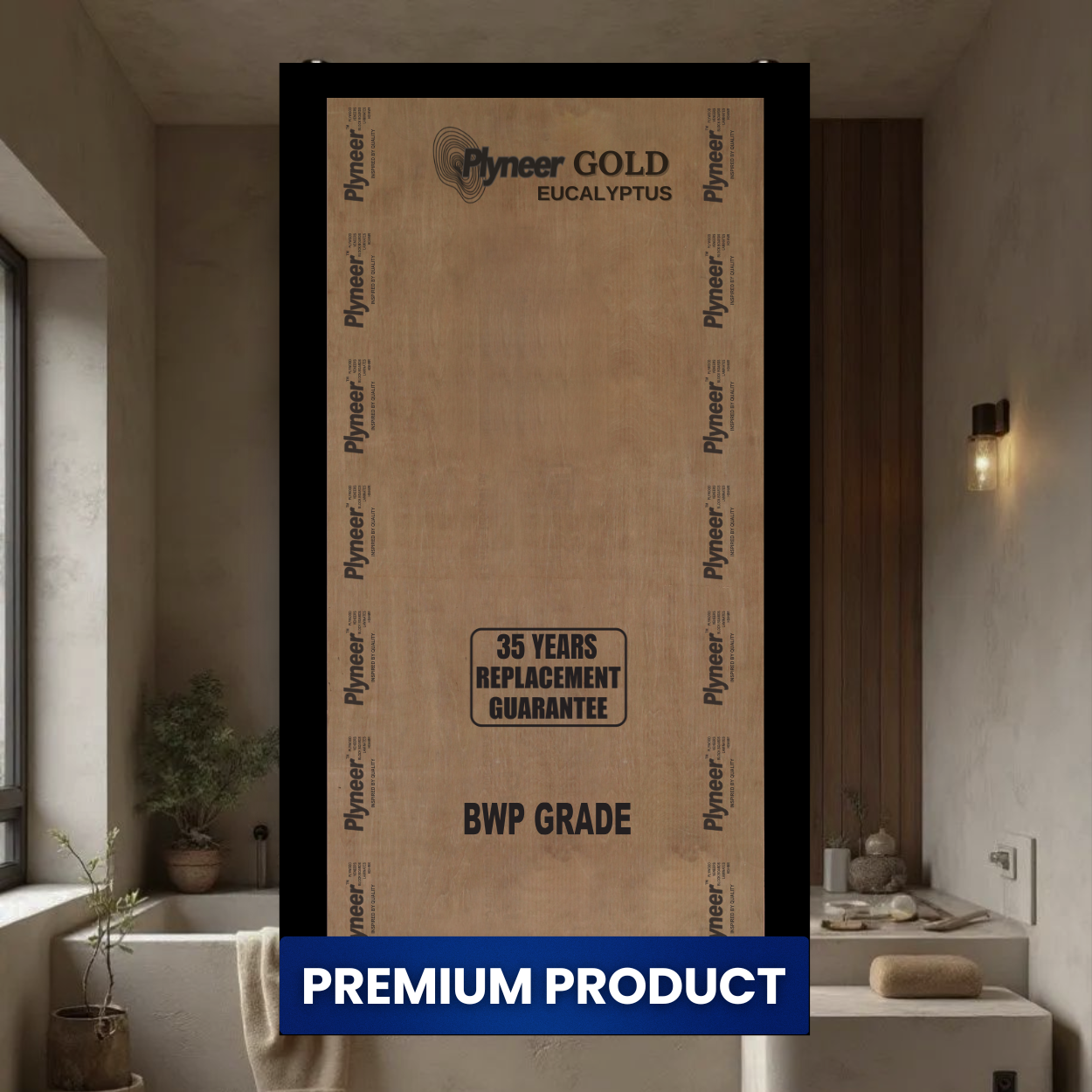 कैलिब्रेटेड गोल्ड यूकेलिप्टस BWP ग्रेड