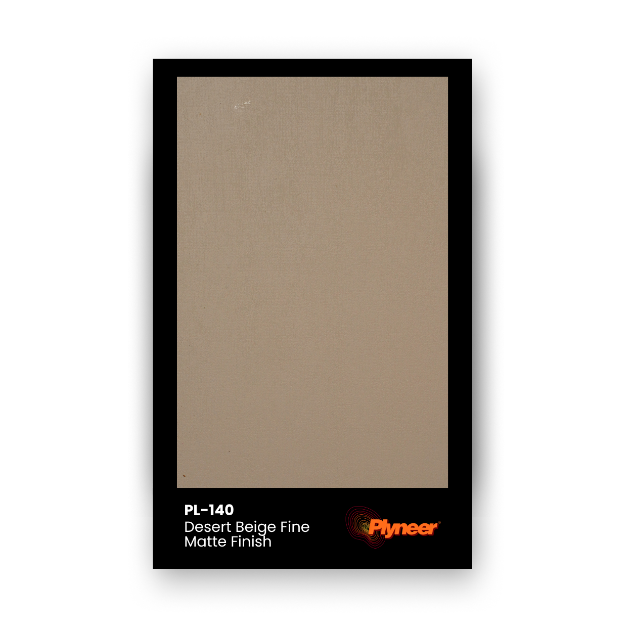 PL-140 Desert Beige laminate with soft beige tone and smooth matte finish by Plyneer.