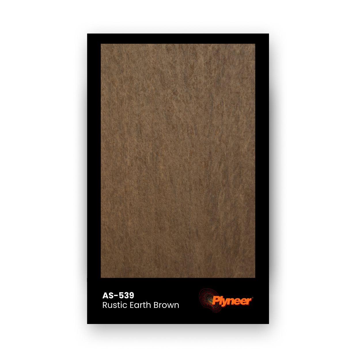 AS-539 rustic brown laminate with soft natural-fiber texture.