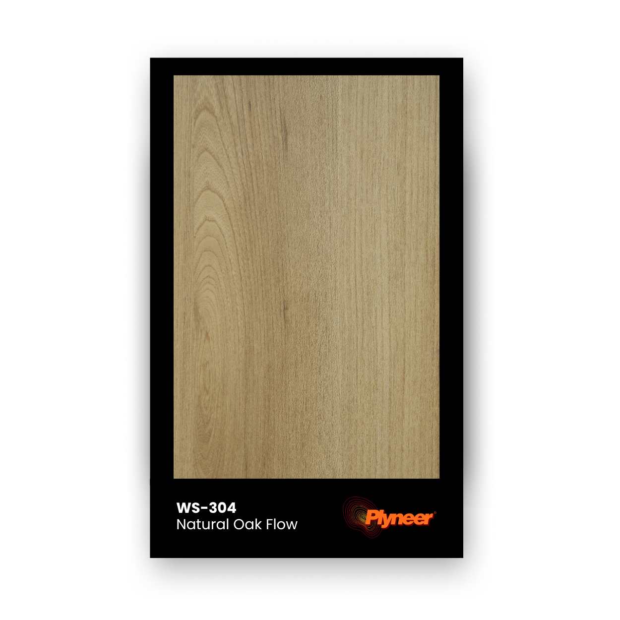 Plyneer WS-304 laminate featuring natural oak woodgrain texture in warm beige-brown tones.