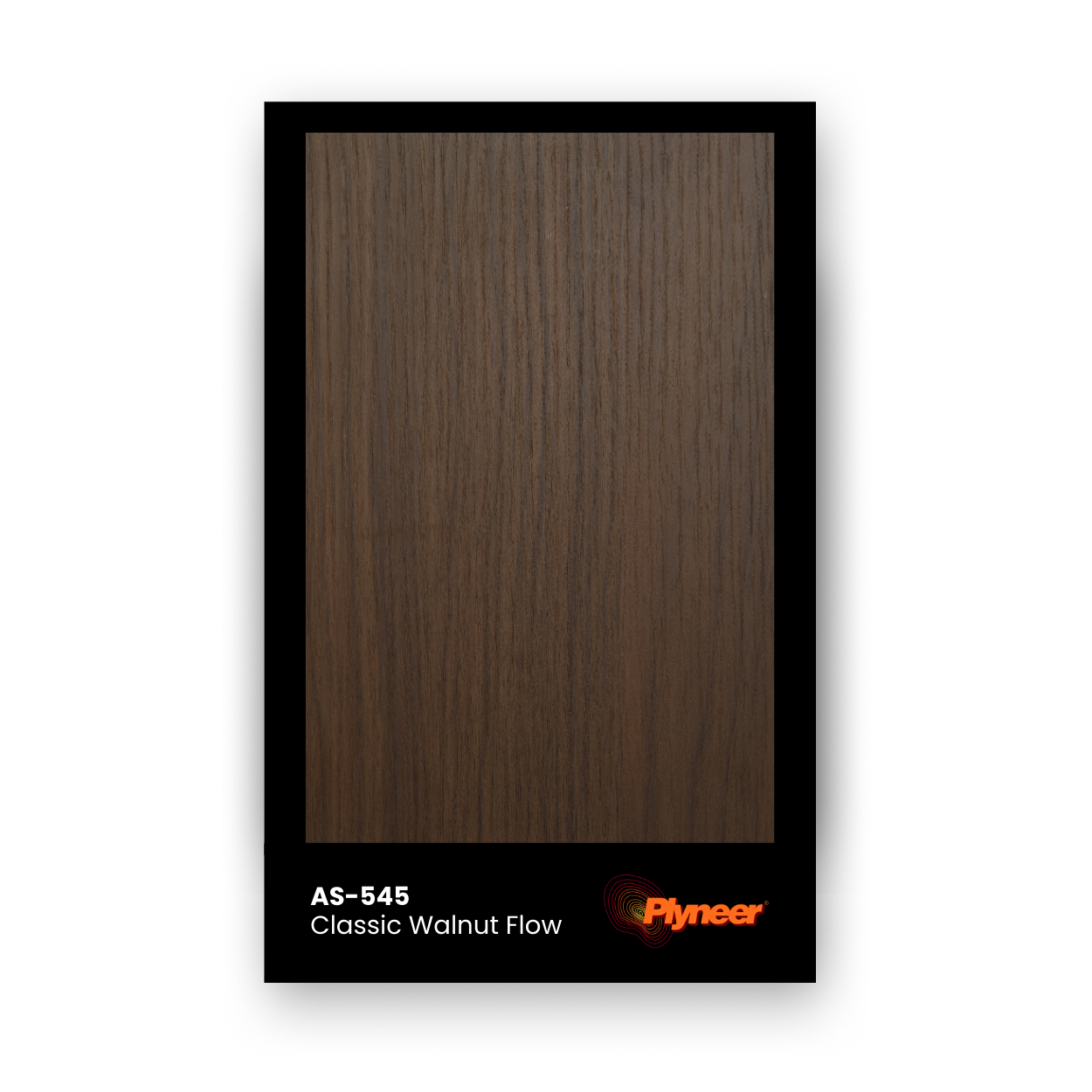 AS-545 walnut laminate with vertical natural wood grain pattern.