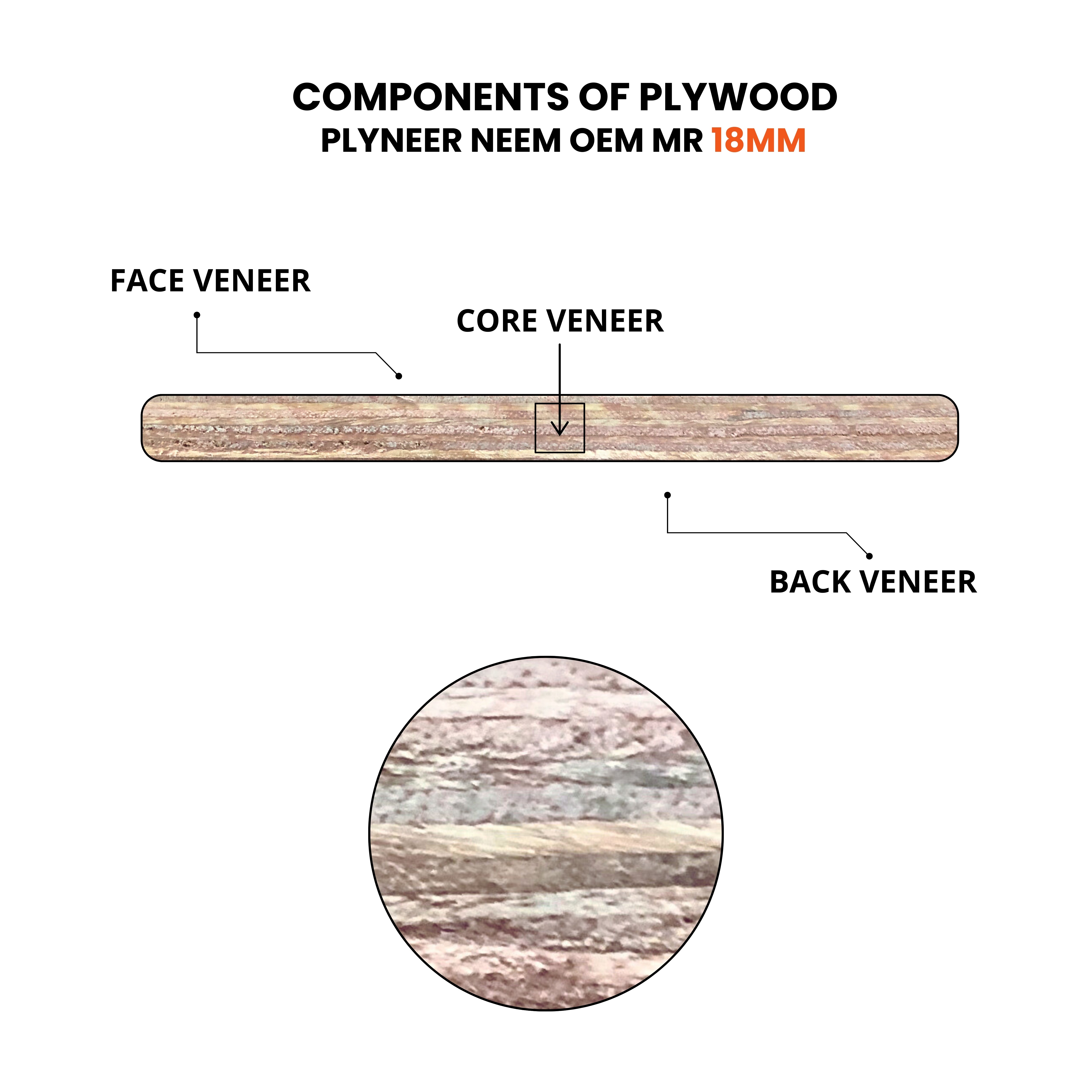 "Premium Plyneer Neem Oem BWP Grade plywood, ideal for bed, door, wardrobe, and modular kitchen designs. Perfect for main doors, modern bedrooms, TV units, and cupboards. Enhance room decor with durable plywood, suitable for almirahs, dining tables, and modern wardrobes. Resistant to moisture, ensuring longevity and reliability in kitchen interiors and bathroom doors. Explore versatile designs with Plyneer's trusted plywood solutions."