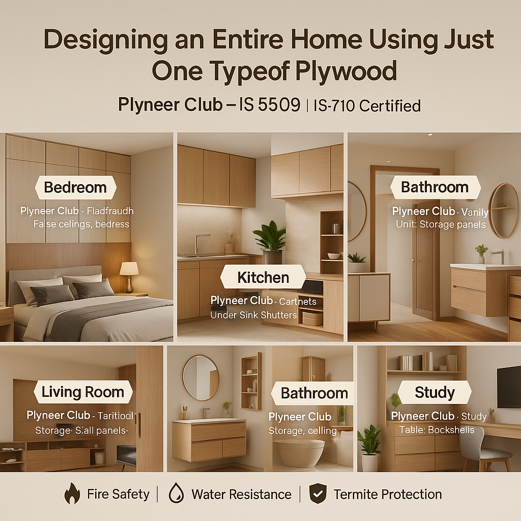 Designing an Entire Home Using Just One Type of Plywood