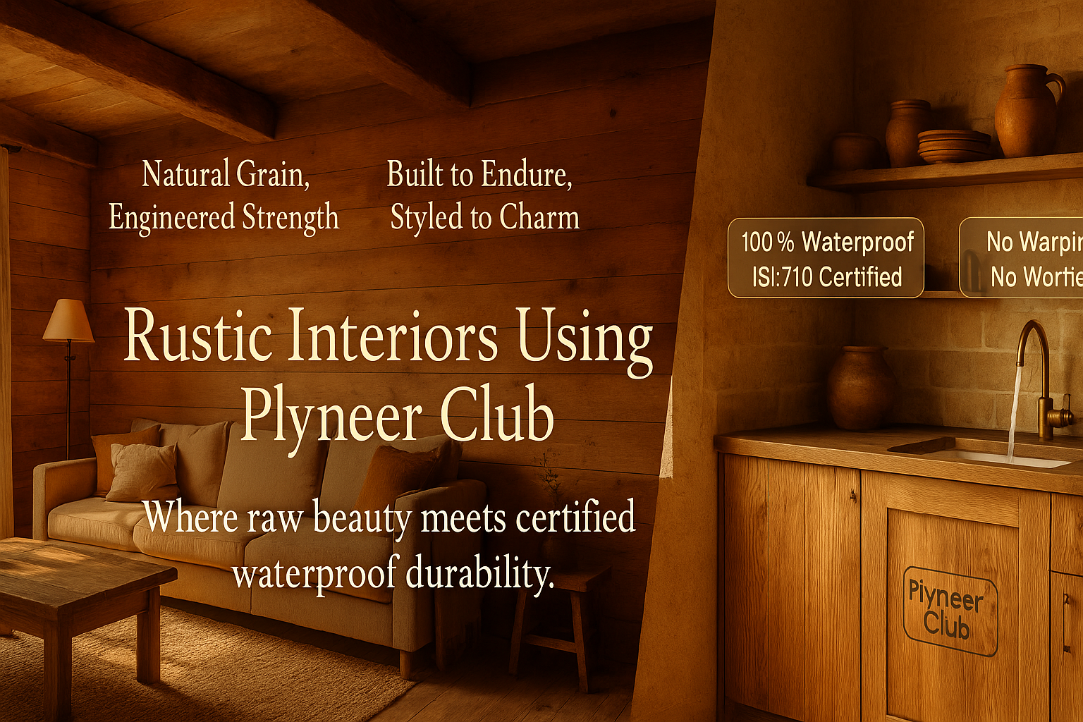 Rustic Interiors Using Plyneer Club