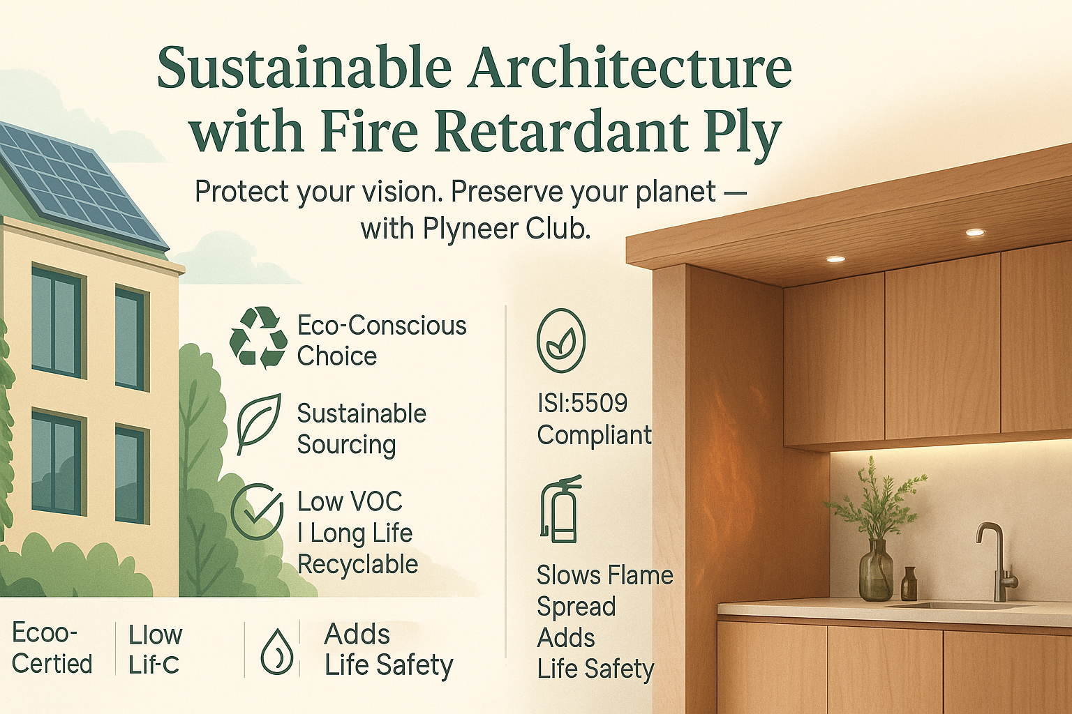 Sustainable Architecture with Fire Retardant Ply