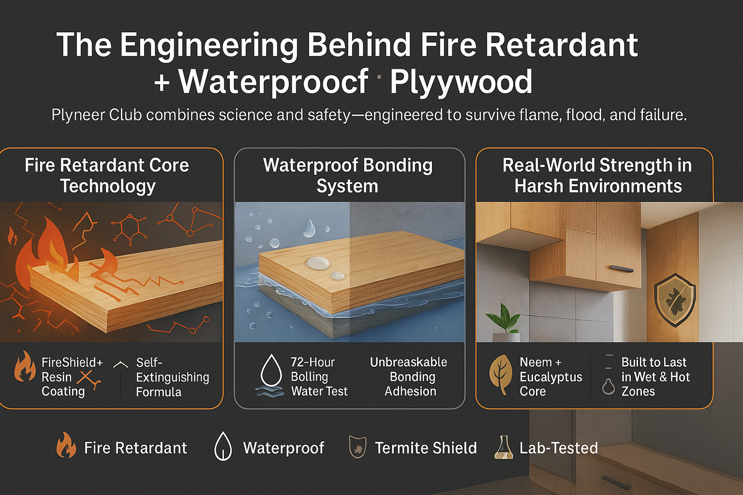 The Engineering Behind Fire Retardant + Waterproof Plywood