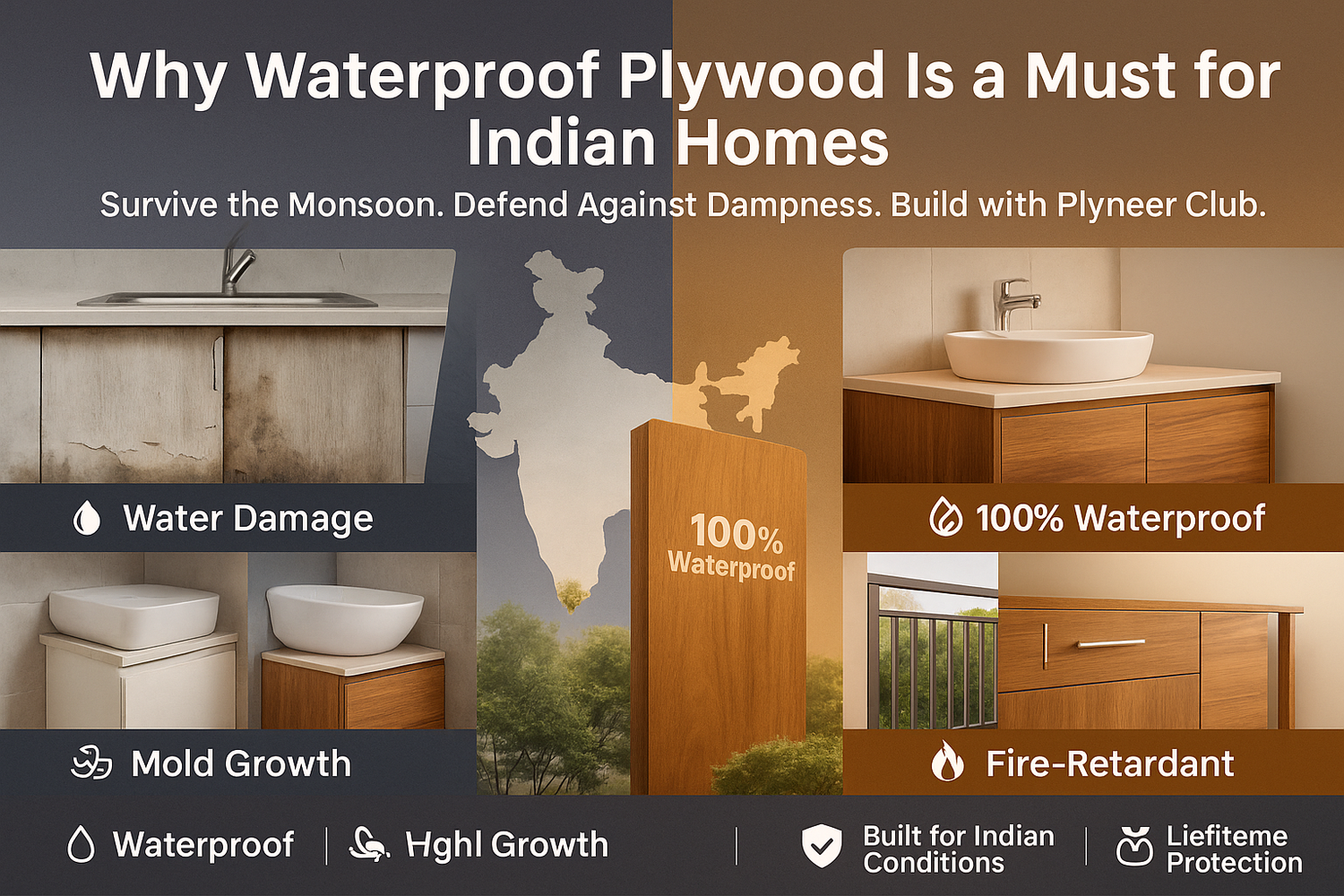 Why Waterproof Plywood Is a Must for Indian Homes