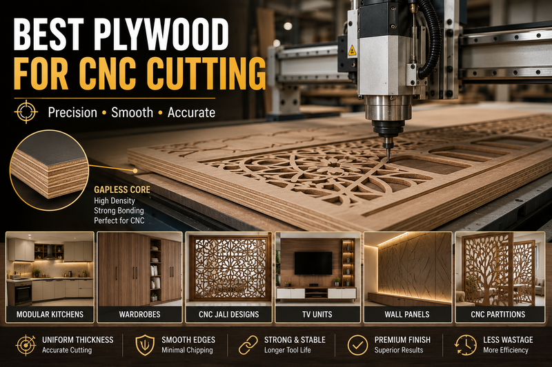 Best Plywood for CNC Cutting | Complete Guide for Precision Furniture