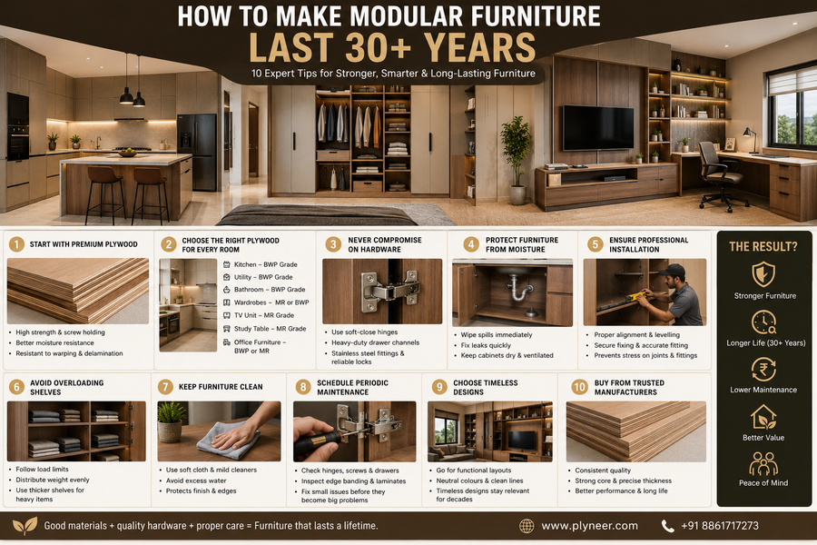 How to Make Modular Furniture Last 30+ Years | Expert Guide | Plyneer