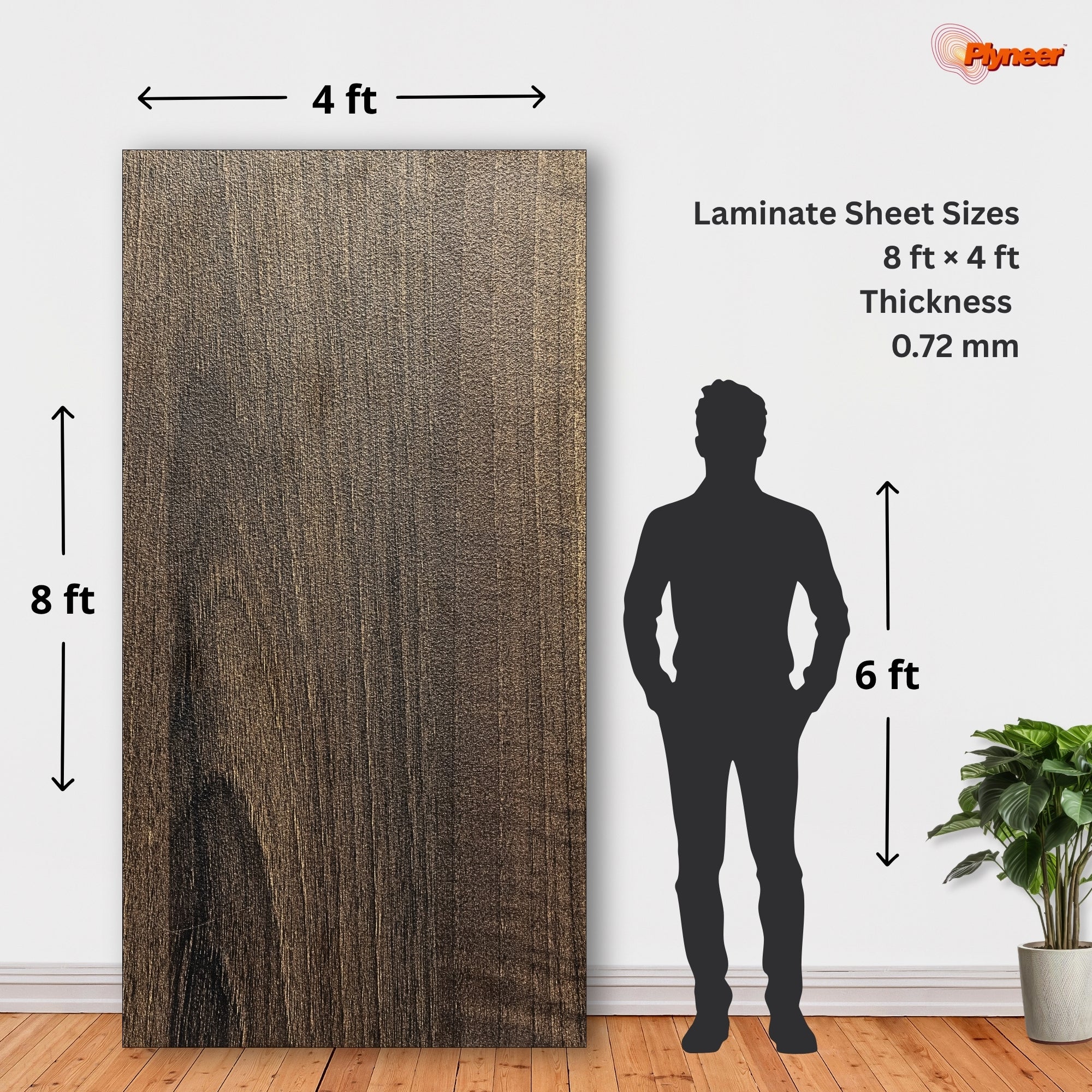 Plyneers Wood Laminate 2650 SF TYROL WALNUT