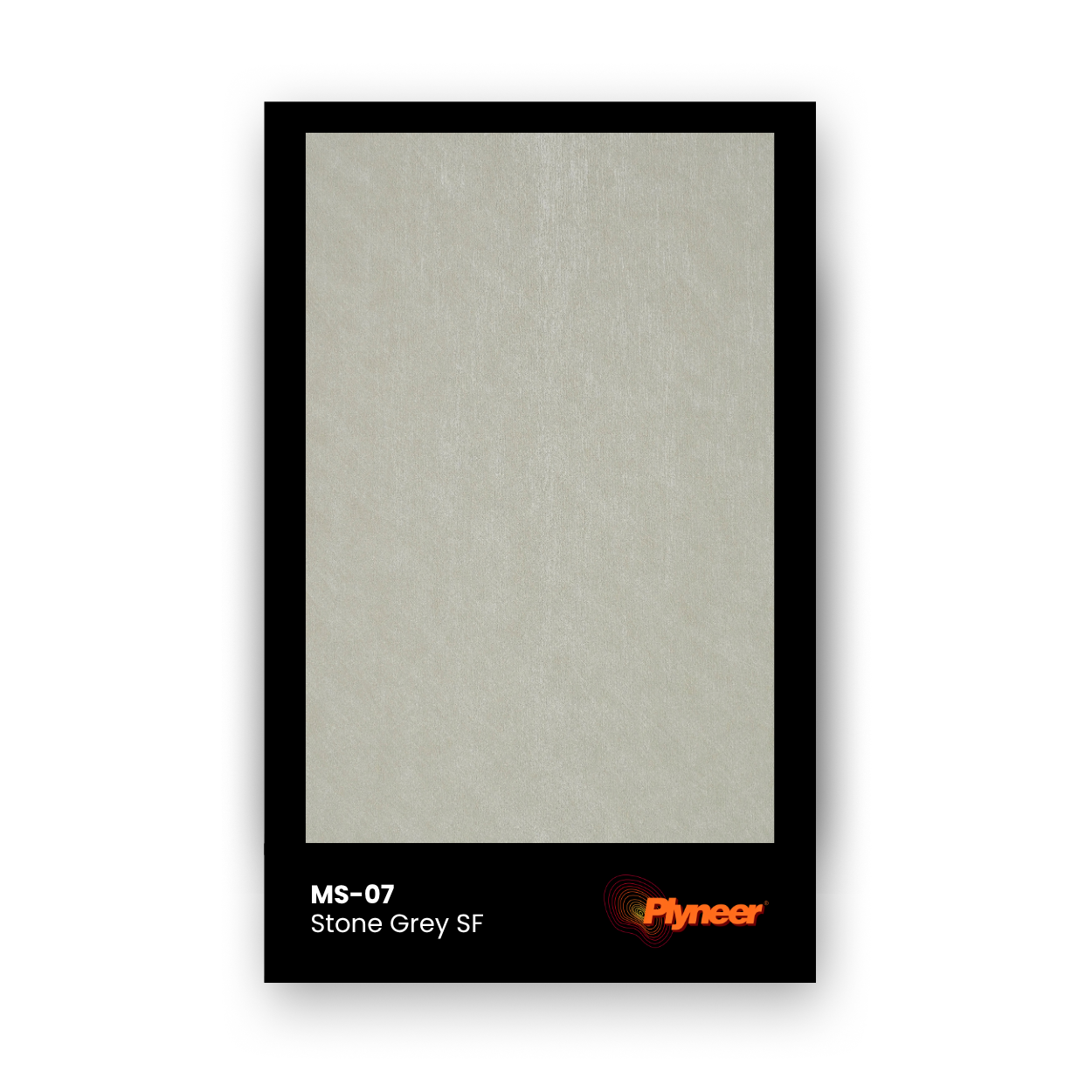 WV-106 stone grey sf laminate sample with matte surface by Plyneer.