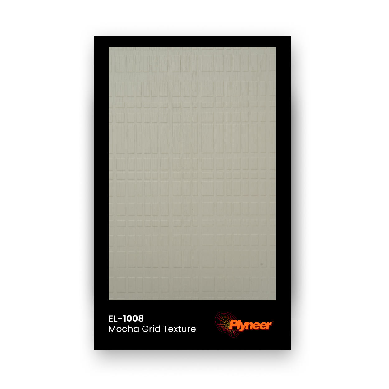 Plyneer EL-1008 mocha laminate with embossed grid texture from Elite Lite series.