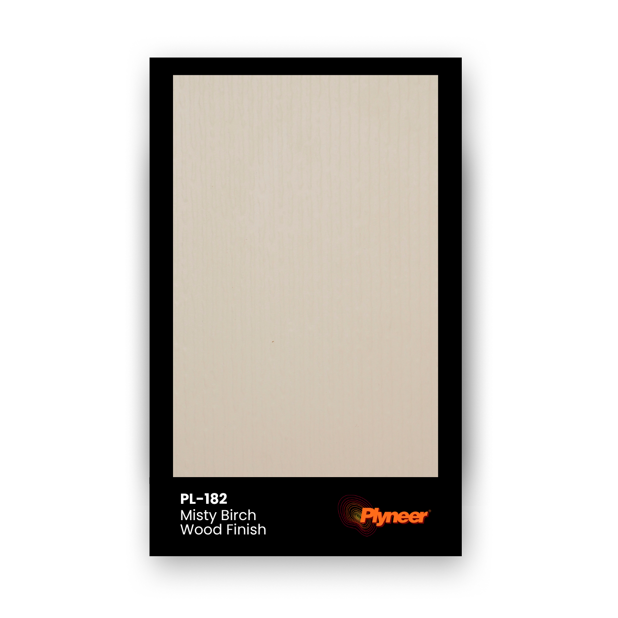 PL-182 Misty Birch laminate with fine vertical beige woodgrain texture by Plyneer.