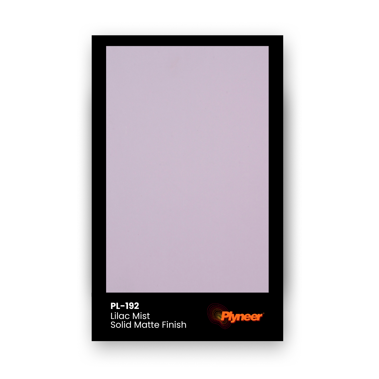 PL-192 Lilac Mist Matte laminate with soft pastel purple tone and smooth matte surface by Plyneer.