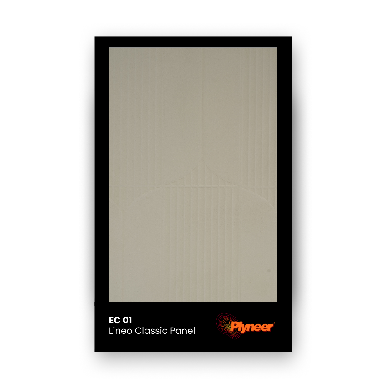 Exterior Craft ES 01 beige exterior texture panel with linear engraved design for facades and outdoor cladding